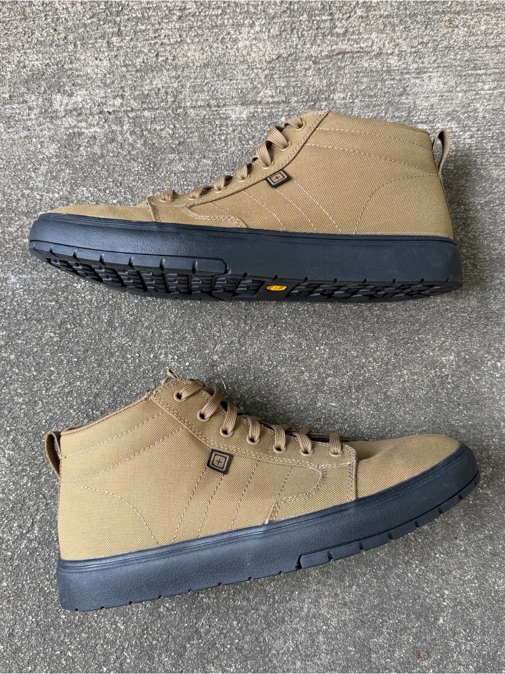 5.11 Tactical Foley Mid Top Shoes Men’s Size 12 Dark Coyote Everyday Outdooor - Picture 2 of 10
